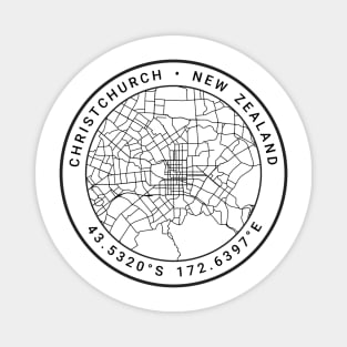 Christchurch Map Magnet